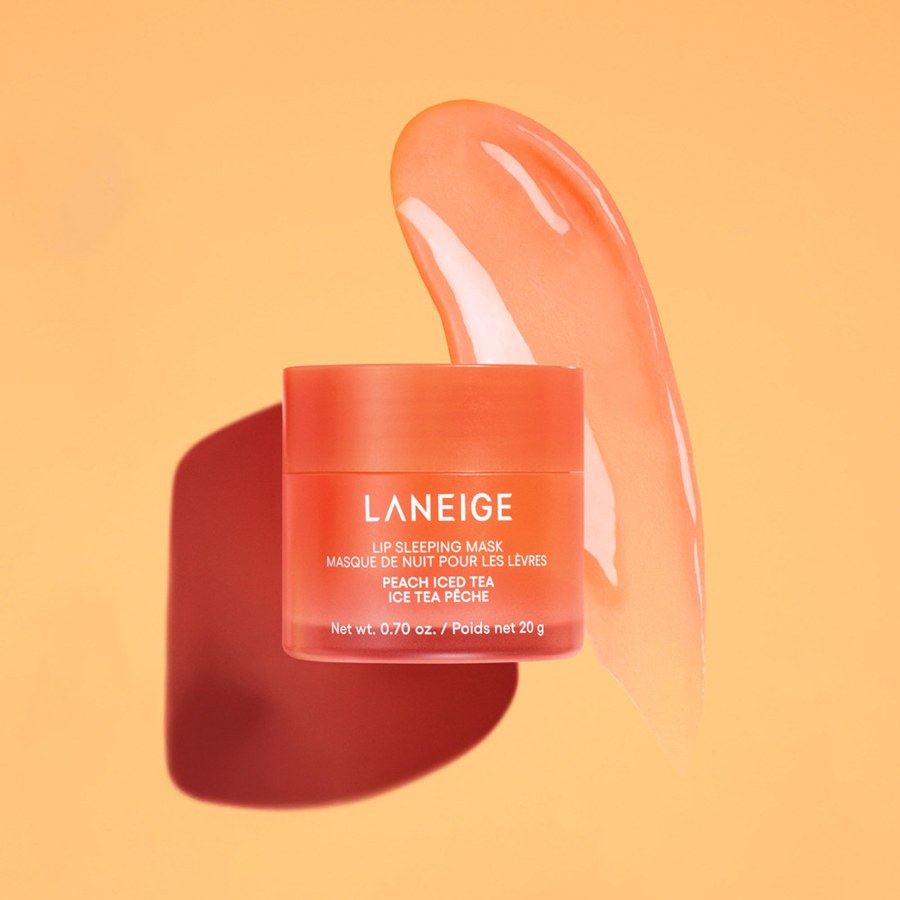 Laneige Lip Sleeping Mask jar with a swatch of the balm