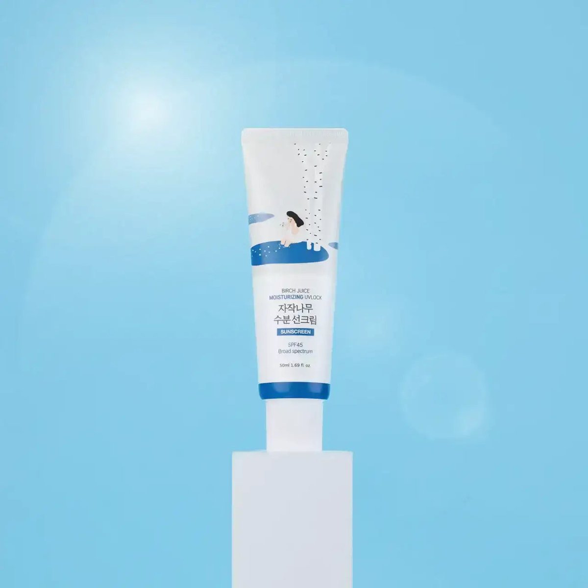 ROUND LAB Birch Juice Moisturizing Sun Cream tube